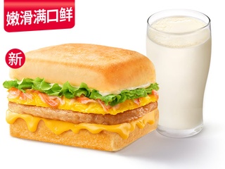 肯德基 | 蟹味柳滑蛋鸡肉+热豆浆[蟹味柳滑蛋鸡肉+热豆浆]