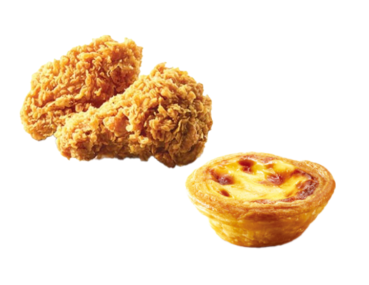 肯德基 | 香辣鸡翅+蛋挞