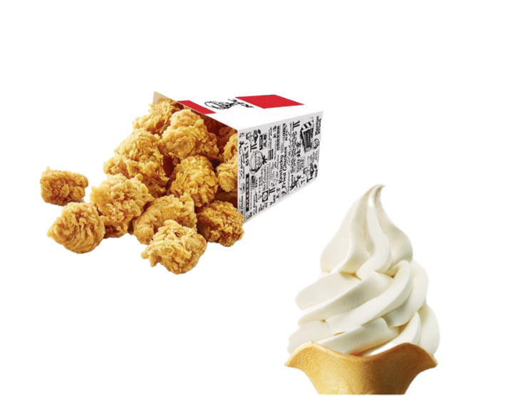 肯德基 | 劲爆鸡米花花筒两件套