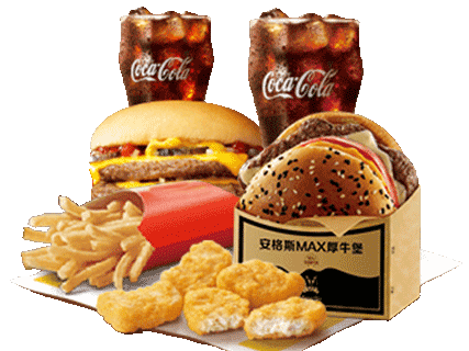 麦当劳 | 超值厚牛芝士双层高达双人简餐