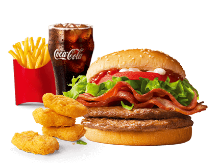 麦当劳 | 培根蔬萃双层牛堡单人餐