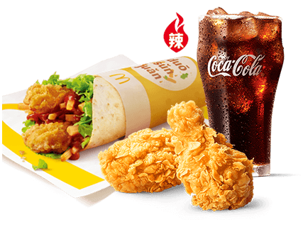 麦当劳 | 酥酥多笋卷辣翅三件套