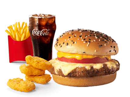 麦当劳 | 芝士安格斯厚牛堡单人餐