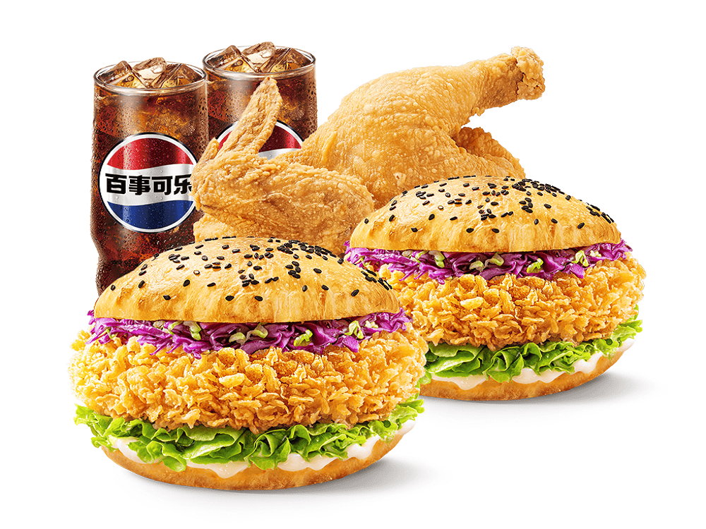 塔斯汀 | 双堡半边鸡嗨吃5件套